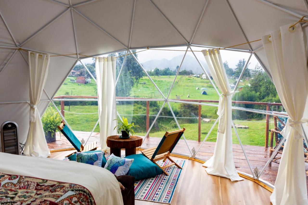 Glamping Claro De Luna Guatavita Bagian luar foto