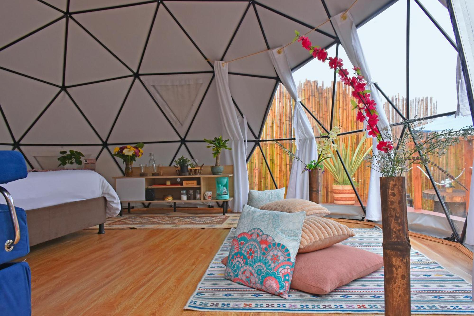 Glamping Claro De Luna Guatavita Bagian luar foto
